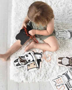 Baby Animal Lacing Cards -LITTLE Baby Gear little wee gallery baby animal lacing cards 13404157018154