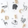 Bamboo Alphabet -LITTLE Baby Gear little wee gallery bamboo alphabet 28716376031274