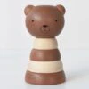 Bear Wood Stacker -LITTLE Baby Gear little wee gallery bear wood stacker 15693731397674