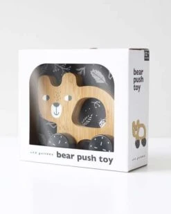 Bear Wooden Push Toy -LITTLE Baby Gear little wee gallery bear wooden push toy 42237108977956