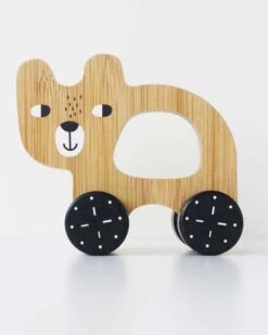 Bear Wooden Push Toy