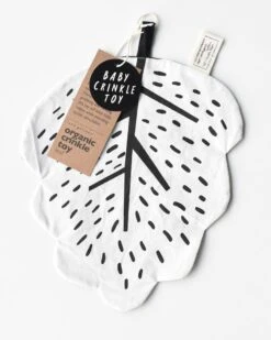 Leaf Crinkle Toy -LITTLE Baby Gear little wee gallery leaf crinkle toy 5970453364778
