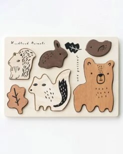 Woodland Animals Wooden Tray Puzzle
